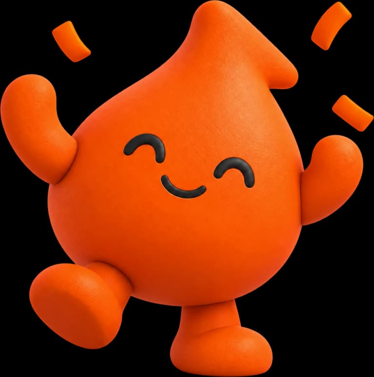 DataDropX mascot celebrating